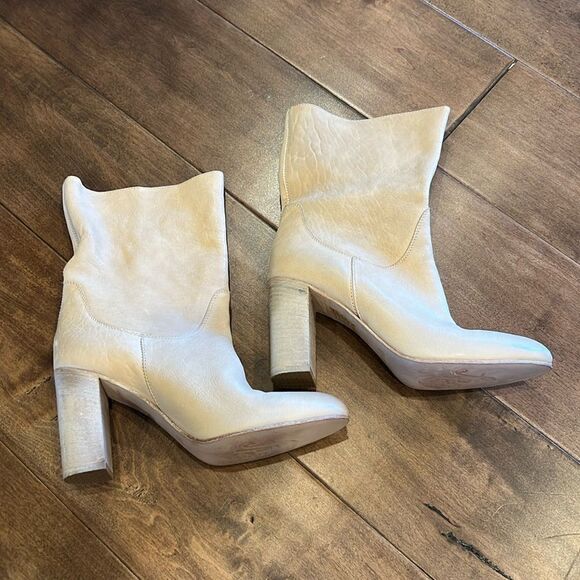 Free People Dakota Heel Boot Ankle Slouch Leather EU 39 US 8.5/9 - Picture 4 of 9